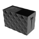 Salon Scissors Holder Shears Comb Clips Organizer Arcylic Holder Box Case Black (6"x3"x4")