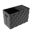 Salon Scissors Holder Shears Comb Clips Organizer Arcylic Holder Box Case Black (6"x3"x4")