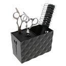 Salon Scissors Holder Shears Comb Clips Organizer Arcylic Holder Box Case Black (6"x3"x4")