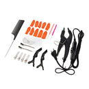 Pre-Bonded Hair Extensions Fusion Keratin Heat Iron Connector Wand Apply EU