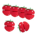 6x Soft Sponge Ball Curlers Cute Strawberry Hair Roller Lovely DIY Hair Tool
