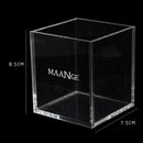 Transparent Acrylic Desk Cosmetic Organiser Brush Pencil Pot Holder Makeup Storage Case 3.5x3.1x3.1 inch