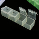 Large 7 Day Pill Organizer 28 Slots Weekly, Weekly Pill Box, Vitamin Pill Case, Pill Container - Rainbow