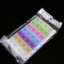 Large 7 Day Pill Organizer 28 Slots Weekly, Weekly Pill Box, Vitamin Pill Case, Pill Container - Rainbow