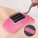 Eyelash Extension Loose Lash Glue Stand Holder Pink Silicone Pad Extensions