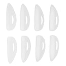 4 Pairs Silicon Eyelash Lift Perm Curler Pad/Shield/Rods with Embedded Ridge S,M,L,LL