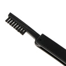 Folding Eye Lash Brow Comb Steel Teeth, Dual Sided Eyelash Mascara Brush Applicator, Eyebrow Grooming Tool for Makeup