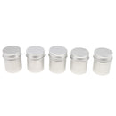 50g/1.8 oz. Aluminum Powder, Tea, Wax, Cream Container Bottle with Screw Thread Lid - Pack of 5