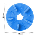 5Pcs Round Removble Plastic Nail Tips Stand Set Salon Nail Art Display Holder Set - Blue