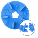 5Pcs Round Removble Plastic Nail Tips Stand Set Salon Nail Art Display Holder Set - Blue