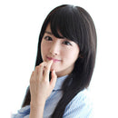 Natural Real Human Hair Side Bangs/Fringe Hand Tied Bangs Fashion Clip-in Hair Extension (Natural Black)