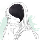 Natural Real Human Hair Side Bangs/Fringe Hand Tied Bangs Fashion Clip-in Hair Extension (Natural Black)