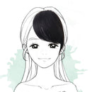 Natural Real Human Hair Side Bangs/Fringe Hand Tied Bangs Fashion Clip-in Hair Extension (Natural Black)