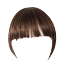 Fashion Straight Hair Bangs Clip in Hair Extensions 1 piece (Brown) Human Hair (clip bangs, Air Bangs)