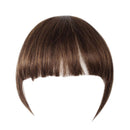Fashion Straight Hair Bangs Clip in Hair Extensions 1 piece (Brown) Human Hair (clip bangs, Air Bangs)