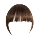 Fashion Straight Hair Bangs Clip in Hair Extensions 1 piece (Brown) Human Hair (clip bangs, Air Bangs)