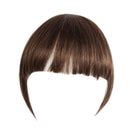 Fashion Straight Hair Bangs Clip in Hair Extensions 1 piece (Brown) Human Hair (clip bangs, Air Bangs)