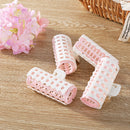 4 Pieces Hair Bangs Roller Hair Curling Curler Clip DIY Home Salon W/ Clamp