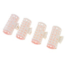 4 Pieces Hair Bangs Roller Hair Curling Curler Clip DIY Home Salon W/ Clamp
