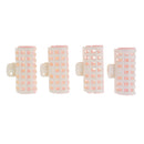 4 Pieces Hair Bangs Roller Hair Curling Curler Clip DIY Home Salon W/ Clamp