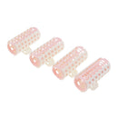 4 Pieces Hair Bangs Roller Hair Curling Curler Clip DIY Home Salon W/ Clamp