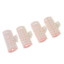 4 Pieces Hair Bangs Roller Hair Curling Curler Clip DIY Home Salon W/ Clamp