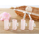 4 Pieces Hair Bangs Roller Hair Curling Curler Clip DIY Home Salon W/ Clamp