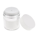 Airless Press Bottle- Empty Refillable Cream Lotion Travel Make Up Bottle Toiletries Liquid Container Lightweight Leak Proof- 50ml