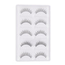 5 Pairs Beauty Natural Makeup Handmade Messy Cross Style False Eyelashes Set