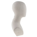 Canvas Block Cork Head Model, Hair Wig Hairpiece Making Display Stand, Mannequin Manikin Head with Shoulder Bust
