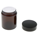 2pcs 100g Brown Empty Glass Makeup Pot Jars For Face Eye Cream Cosmetic Case