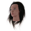 Black Afro Mannequin Head 100% Real Hair Hairdresser Training Head Manikin Cosmetology Doll Head