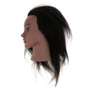 Black Afro Mannequin Head 100% Real Hair Hairdresser Training Head Manikin Cosmetology Doll Head