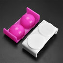 2x Nails Art Brush Pen Cleaning Remover Cup Brush Cleaner Bottle Containers