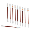 10 Pieces Double Ended Iodophor Cotton Swabs Applicators Plastic Sticks Set