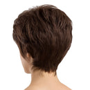 Chic Short Wigs Women Human Hair With Bangs Fluffy Layered Pixie Cut Wig