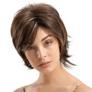 Natural Curly Pixie Cut Layered Wig For Women Human Hair With Side Fringe