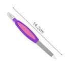 Callus Remover Foot Cuticle Pusher Hand Nail File Tools Stainless Steel