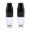Plastic 5ml Empty Lip Gloss Balm Shaking Bottles Tube Container with Brush Cosmetic Makeup Container Pack of 2