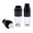 Plastic 5ml Empty Lip Gloss Balm Shaking Bottles Tube Container with Brush Cosmetic Makeup Container Pack of 2