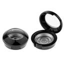 2pcs Black Cosmetic Empty Palette Box Eyeshadow Eyebrow Powder Blusher Lipstick Makeup Case Highlighters Container Mirror Inside