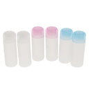6x Transparent Empty Refillable Travel Silicone Cosmetic Body Hand Lotion Shampoo Squeeze Bottles