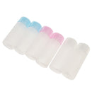 6x Transparent Empty Refillable Travel Silicone Cosmetic Body Hand Lotion Shampoo Squeeze Bottles