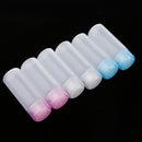 6x Transparent Empty Refillable Travel Silicone Cosmetic Body Hand Lotion Shampoo Squeeze Bottles