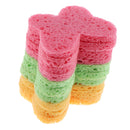 10pcs Facial Wash Makeup Remover Face Cleanser Sponge Puffs Exfoliator Scrub