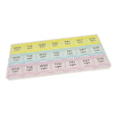 Weekly Pill Organizer(3-Times-A-Day), 7 Day Pill Box, Portable Travel Container for Vitamin Fish Oil with 21 Compartments