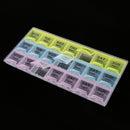 Weekly Pill Organizer(3-Times-A-Day), 7 Day Pill Box, Portable Travel Container for Vitamin Fish Oil with 21 Compartments