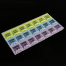 Weekly Pill Organizer(3-Times-A-Day), 7 Day Pill Box, Portable Travel Container for Vitamin Fish Oil with 21 Compartments