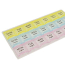 Weekly Pill Organizer(3-Times-A-Day), 7 Day Pill Box, Portable Travel Container for Vitamin Fish Oil with 21 Compartments