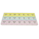 Weekly Pill Organizer(3-Times-A-Day), 7 Day Pill Box, Portable Travel Container for Vitamin Fish Oil with 21 Compartments